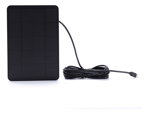 Fuente De Alimentación De Panel Solar De 10w 5v Ip65 A Prueb Color Negro