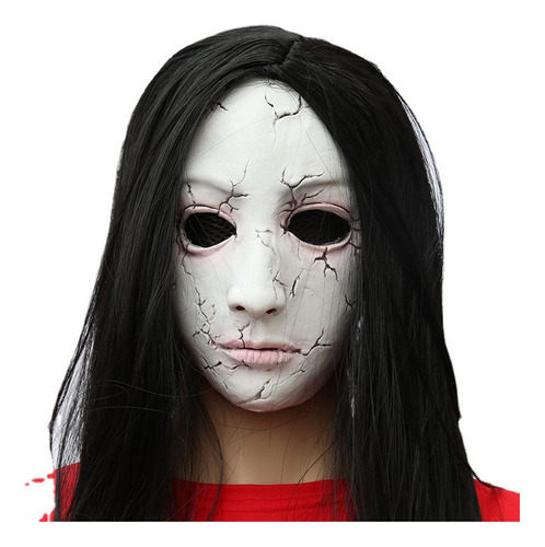 Máscara De Halloween Fantasma Femenino Capucha Aterradora