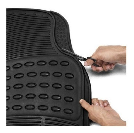 Imagen 2 de 7 de Set 4 Piezas Pisos De Goma Para Vehículos Universal Auto
