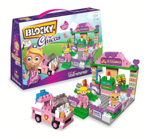 Blocky Chicas- Veterinaria- 150 Piezas Original