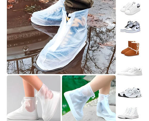 Cubre Calzado Lluvia 2x Fundas Calzado Impermeable Protector