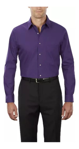 Camisa Negra Vestir De Hombre Talle Super Especial 50/52