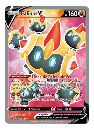 Carta Pokémon Falinks V Full Art Rixa Rebelde