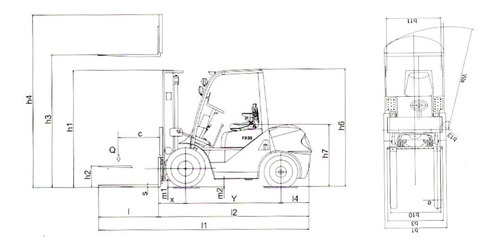 Autoelevador Diesel Clark Hidraulic 3.5tn 4.5m Torre 3tramos
