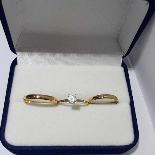 Alianzas 3 Mm Con Cintillo En Oro Macizo Amarillo O Rosado