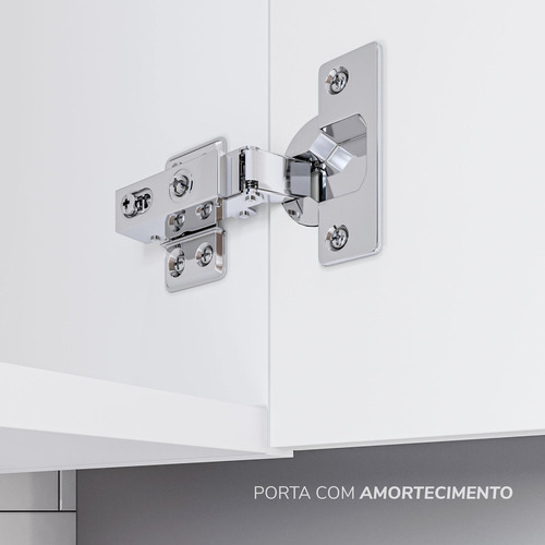 Cozinha Pérola Com Tampo E Rodapé 5 Peças Torre Dh