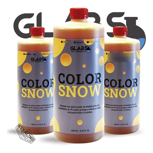 Glabs | Color Snow | Espuma Activa | Color Amarillo | 1 Lt. | Detail / Detailing / Shampoo