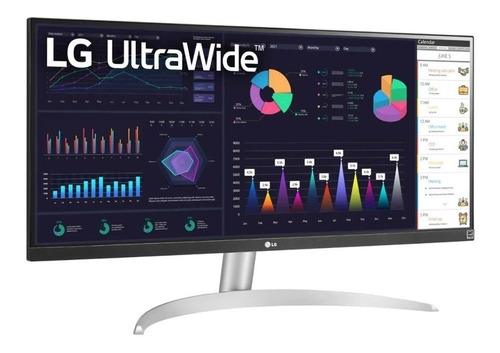 Imagen 2 de 4 de Monitor gamer LG 29WQ600 LCD 29" blanco y negro 100V/240V
