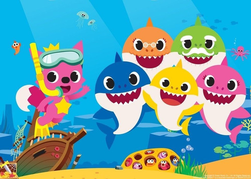 Imagem 6 de 9 de Cortador De Pasta Americana Baby Shark 5 Peças Barato