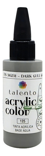 Tinta Acrylic Color Para Modelismo- Diversas Cores - Talento Cor 125 - DARK GULL GRAY (COCKPIT)