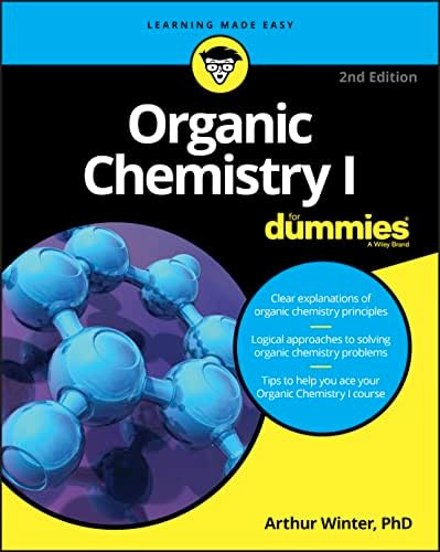 Organic Chemistry I For Dummies (for Dummies (math & Science)), De Winter, Arthur. Editorial For Dummies, Tapa Blanda En Inglés