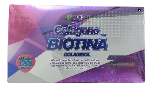 Colágeno Con Biotina 20x20 - g a $105