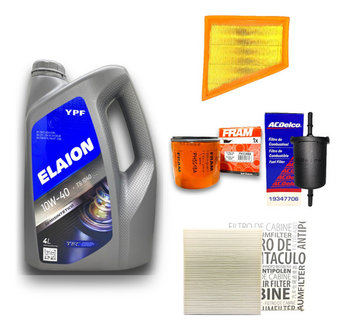 Kit Elaion F30 Y 4 Filtros Vw Fox 1.6 8v 2012 2013 2014 2015