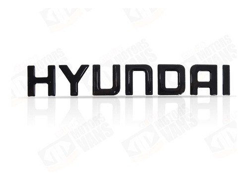 Adesivo Emblema Capô Hyundai Hr 2008 2010 2011 2012 Preto