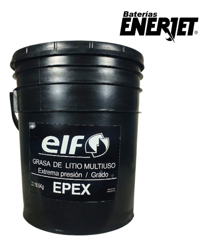 Grasa De Litio Multiuso Negra Extrema Presión Elf 16.5kg 