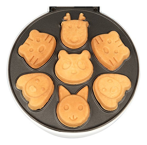 Animal Mini Waffle Maker Hace 7 Panqueque Divertido Forma