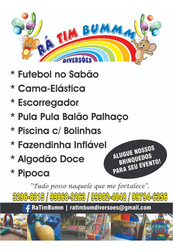 Imagem 1 de 10 de Aluguel De Brinquedos Para Festas Em Geral!