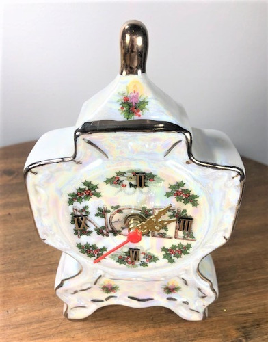 Imagem 3 de 6 de Relógio De Porcelana 22cm - Natal