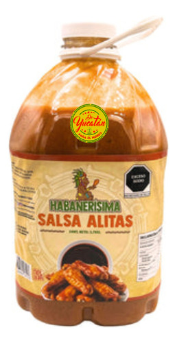 2 Galones De Salsa Para Alitas Habanerisima De Yucatán