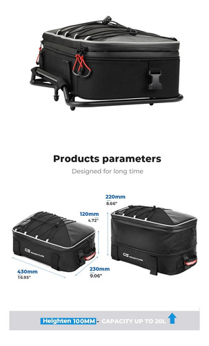 Bolsa Portaequipajes Top Case Para Bmw R1200gs F750gs F850gs