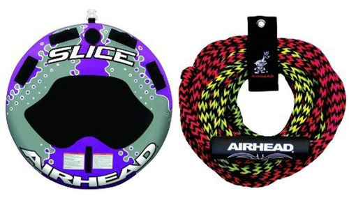 Airhead Ahsl-4 W Slice 2 Persona Towable Tubo Ahtr-22 Cuerda