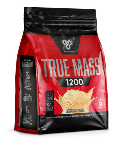 Truemass 1200 De 10lb Vainilla Por Bsn