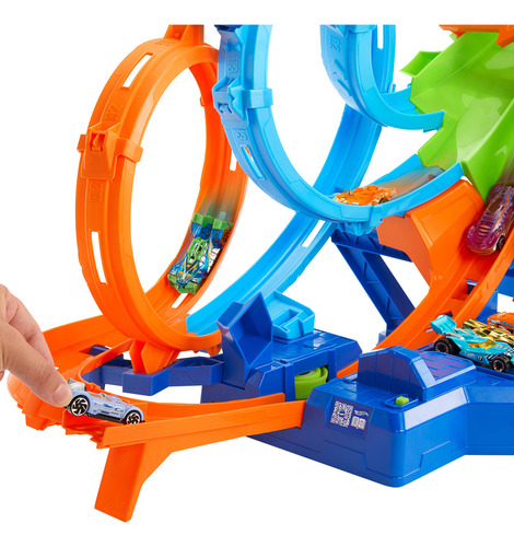Hotwheels Pista Vueltas Choques Desafiantes Color Multicolor