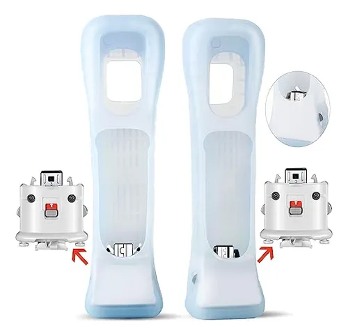 2 Paquetes De Adaptadores Wii Motion Plus, Con Funda De Sili