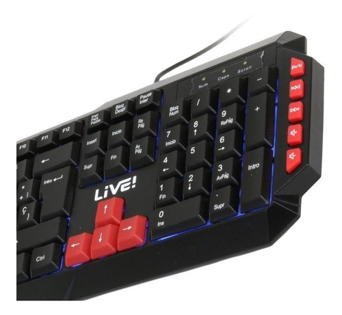 Teclado Gamer Retroiluminador Live Lvt-903