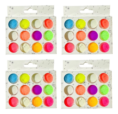 12 Pigmentos Fosforescentes Para Resina Uv Epoxi O Uñas X4