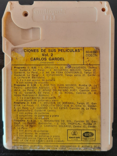 Magazin Carlos Gardel Canciones De Sus Películas Vol. 2 (Usado)