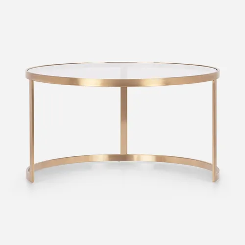 Mesa Centro Alders Metal Vidrio
