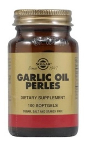 Garlic Oil Perles X 100 Solgar - Unidad a $760