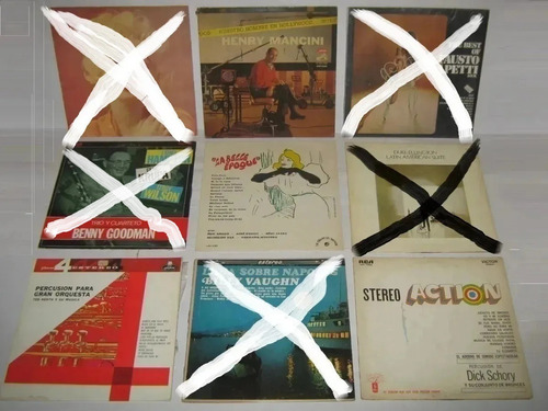 Lote De 9 Discos De Vinilos Jazz Coniff Mancini Y Mas !!!