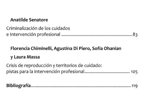 Territorios De Cuidados Y Crisis De Reproducción Social