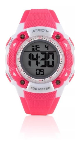 Relógio Feminino Esportivo Digital Iridium Rosa Atrio Es097