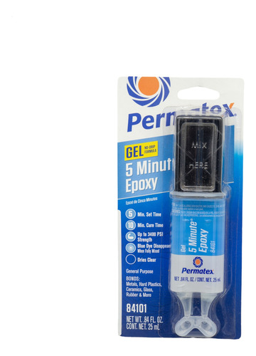 Permatex Cola Epoxi Gel Secagem Ultra Rápida 5 Minutos 25ml