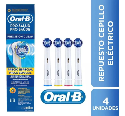 Repuestos Para Cepillo Electrico Oral-b  Precision Clean 4pz