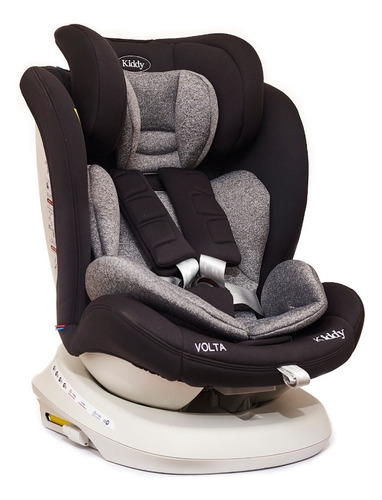 Butaca Silla Bebe P/ Auto Kiddy Volta - Isofix - Giratoria Color Negro