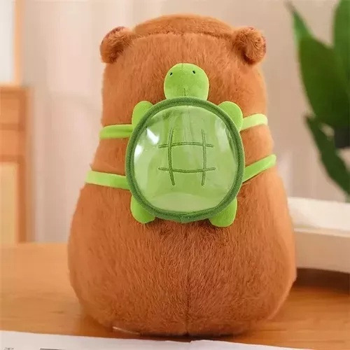 Mochilas De Peluche Con Forma De Carpincho Y Tortuga Pequeña