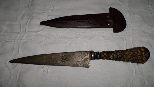 Antiguo Cuchillo Ju-ca Tandil Excelente Filo Acero Carbono