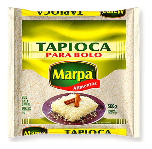 Tapioca Granulada Para Bolo 500g Marpa Alimentos