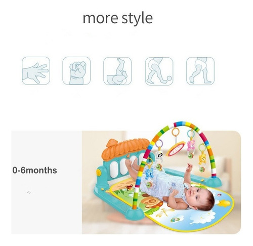 Gimnasio Para Bebe Juego Tapete Didactico Piano Musical A