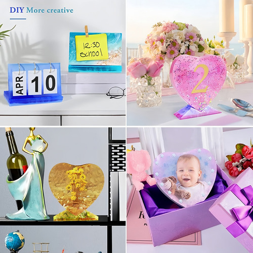 Molde De Silicone Com Moldura Fotográfica Grande De 2 Peças
