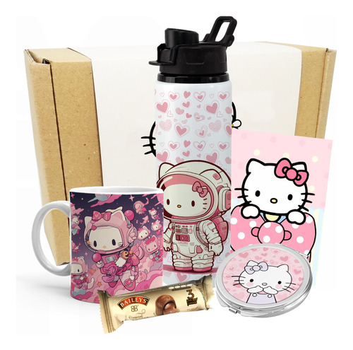 Mugs Caja De Regalo Hello Kitty / Anime / Termo