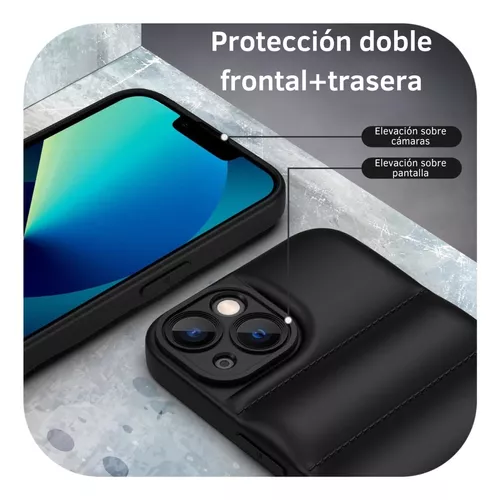 Funda Para iPhone 12 Tpu Puffer Con Protector De Camara