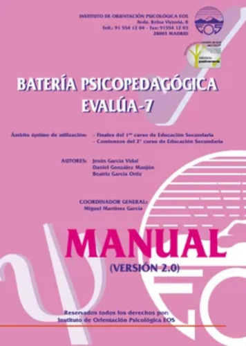 Bateria Evalua-7. Version Chilena 2.0 (manual)