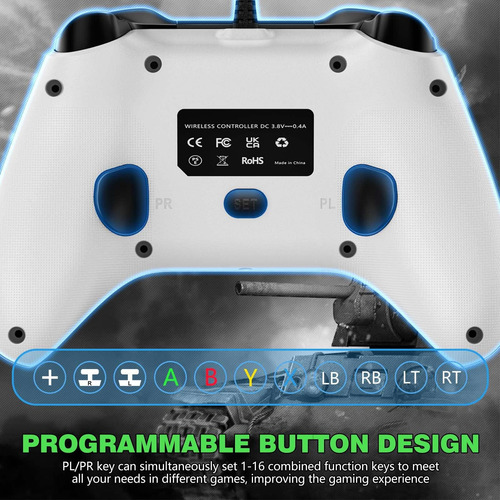 Paquete De 2 Controladores Con Cable Gambrombo Para Pc Con A