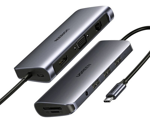 Ugreen Adaptador Multiportas Usb-c 10 Em 1 Cinza Espacial