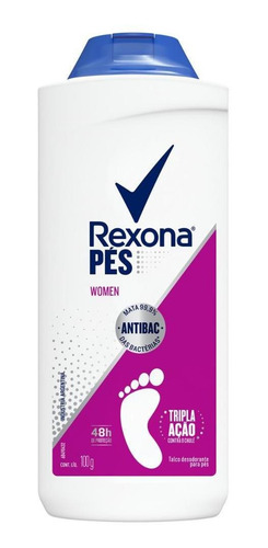 Talco Desodorante Para Os Pés Rexona Woman Com 100g